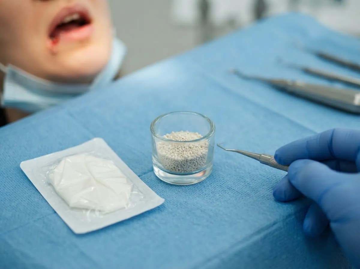 Luuasendusmaterjal steriilses pakendis ja instrumendid