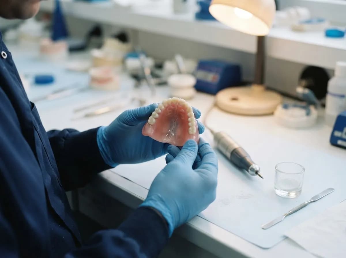 Hambatehnik parandab murdunud plastproteesi